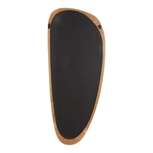Miroir en forme d'œuf avec cadre en bois, miroir mural vintage bohème pour chambre à coucher, salle de bain, dortoir, bureau à domicile, décoration - Product Image 6