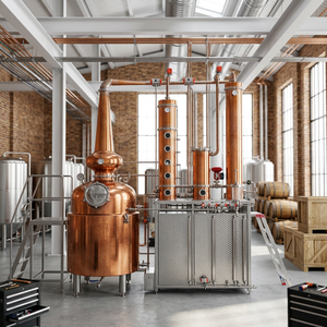 Equipo de Destilación de Control Automático DYE 2000L para Producción de Vodka y Whisky - Sistema de Alambique de Columna de Cobre - Product Image 1