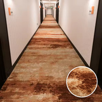 Wand-zu-Wand Axminster Teppich Gewebter Nylon-Plüsch Modernes Puzzle-Muster Casino Hotel Teppich