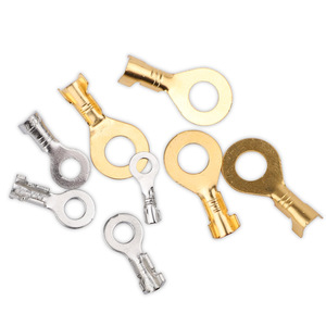 Ring <b>Terminals</b> Brass Cold Pressed O Ring Connector Electrical Wiring <b>Terminal</b> Connectors - Product Image 1