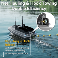 Bateau de pêche télécommandé V600 Pro Sonar Fish Finder avec GPS, pilote automatique, contrôle sans fil, détection de terrain de pêche à 500 m, bateau GPS
