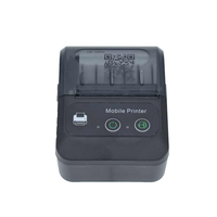 MJ8002 Printer portabel 58mm, Printer Mini Bluetooth saku Mini nirkabel
