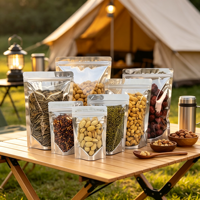 Sachet Doypack Métallique Ziplock avec Fenêtre Transparente Qualité Alimentaire pour Emballage de Céréales et Snacks – Vente en Gros