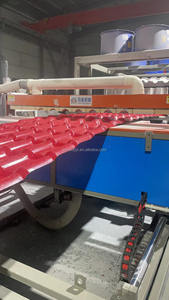 プラスチックPVCUPVC4層ASA艶をかけられた波の波形の色の屋根の屋根ふきタイル板シート製造機 - Product Image 5