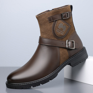 Zapatos Formales de Cuero para Hombre, Estilo Moderno 2026, Botas Martin a la Moda - Product Image 2