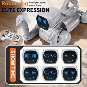 Chien robot intelligent avec contrôle par application, interaction vocale et commandes programmables, chien robot télécommandé 2,4 GHz - Product Image 5
