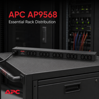 APC Schneider Rack PDU Socket Rack Cabinet Dédié Socket 15 C13 Interfaces Ap9568 10A Entrée totale APC Rack PDU