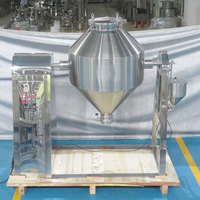 Prix usine mélangeur de poudre sèche à double cône mélangeur de poudre modèle W en acier inoxydable de 500 litres avec mélange de pulvérisation de liquide