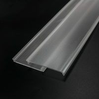 Diffuseur linéaire LED micro-prismatique en PMMA acrylique moderne Bming, avec motif en relief, anti-éblouissement, taille personnalisée