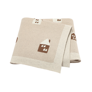 Coperta per Neonati in Cotone Jacquard 2023, Copertina Avvolgente per Casa, Coperta Lavorata a Maglia con Disegni Cartoon - Product Image 1