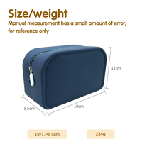 Sac cosmétique pliable en silicone de grande capacité avec porte-cartes Hot New Waterproof Coin Purse
