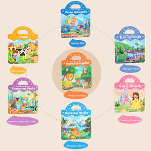 Nuevo Montessori preescolar madera ocupado libro impresión colorear pegatina conjunto libros silenciosos rompecabezas educativo para niños juguetes regalo para - Product Image 3