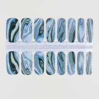 Vente en gros de bandes adhésives écologiques pour ongles, série ZB, 2D, 100% motifs floraux colorés printaniers, personnalisables