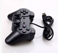 2025S negro con cable USB PC juego controlador Joypad Gamepad Motor de vibración para WinXP/Win7/8/10 Windows ordenador Motor de vibración