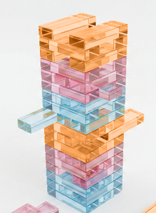 Juego de Bloques de Construcción Apilables de Acrílico Montessori, Juguetes Educativos Coloridos para Niños, Torre de Bloques Estilo <span class=keywords><strong>Jenga</strong></span> - Product Image 6