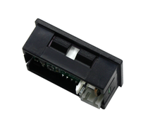 Bando Ammeter tegangan Digital LED 10A, merah biru dengan Tuning-0-100V halus dan komponen elektronik 10A