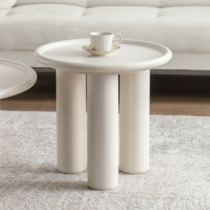 <span class=keywords><strong>Table</strong></span> à thé à vent crème française simple <span class=keywords><strong>table</strong></span> blanche <span class=keywords><strong>pure</strong></span> moderne ménage salon rond petite <span class=keywords><strong>table</strong></span> basse domestique - Product Image 4
