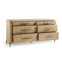 Meubles de chambre à coucher de couleur personnalisée, style américain moderne, vente chaude, commode de luxe pour chambre à coucher, bois, 6 tiroirs