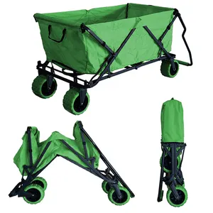 Carro Plegable Carrito De Carga Con Ruedas Multiusos Para Jardin Playa  Compras