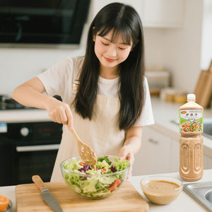 Mayo <span class=keywords><strong>Salade</strong></span> Crème Grillé <span class=keywords><strong>Salade</strong></span> de Sésame Vinaigrette Fabricant OEM Chine Usine - Product Image 6