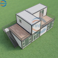 Maison mobile préfabriquée modulaire à deux étages WinFair avec salle de bain pour camp d'exploitation agricole / camp de travail / maison conteneur