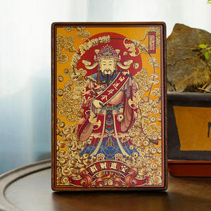 Arte en Latón del Dios Civil de la Riqueza |   Decoración de Escritorio Personalizable de Buena Auspiciencia |   Pintura Original para el Éxito Empresarial <span class=keywords><strong>y</strong></span> Regalo de Promoción - Product Image 2