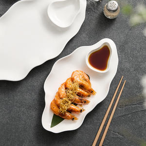 Assiette en céramique moderne personnalisée <span class=keywords><strong>Cuisine</strong></span> artistique raffinée pour les fêtes de restaurant Hôtel <span class=keywords><strong>Internet</strong></span> Célébré Froid - Product Image 4