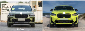 Kit de carrocería X4 Lci G02 F98, parachoques delantero, difusor trasero con puntas de escape, kit de carrocería Facelift para <span class=keywords><strong>BMW</strong></span> X4 G02 <span class=keywords><strong>X4M</strong></span> <span class=keywords><strong>2021</strong></span> 2022 - Product Image 5