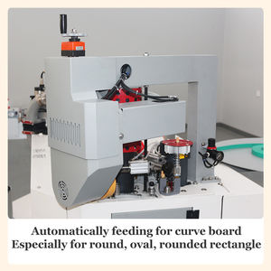 Machine à plaquer les chants droits et incurvés bon marché Machine à plaquer les chants en bois avec coupe - Product Image 2