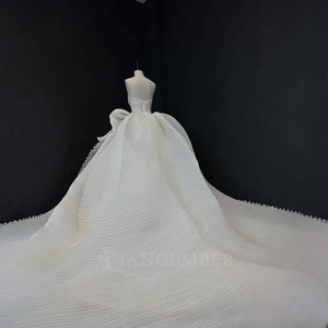 <span class=keywords><strong>Robe</strong></span> <span class=keywords><strong>de</strong></span> <span class=keywords><strong>mariée</strong></span> plissée Nt17 pour cérémonie nuptiale Jancember - Product Image 4