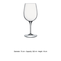 Verre à vin blanc Luigi Bormioli Palace 32,5 cl Verre cristallin H 18 cm Ø 7,5 cm
