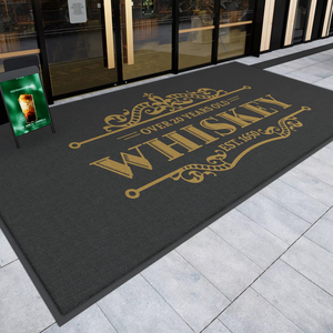 Non Slip Custom Entrance <strong>Mat</strong> Outdoor <strong>Floor</strong> Rug with Logo Rectangle PVC Coil Welcome <strong>Mat</strong> Washable Polypropylene Doormat