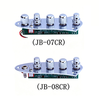 JB-07CR JB-08CR Chrome Metal Knob Bass Preamp Control Plate Electric Bass Volume Tone Circuit Board Pickup Wiring Harness Metal