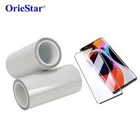 Rollo de Película de Vidrio Templado Curvo Completo para Pantalla de Móvil, Alta Claridad, Resistente a Huellas Dactilares, Material Protector Duradero