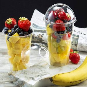 Gobelet jetable en PET écologique et recyclable de 98 mm, 12 oz (360 ml) avec couvercle, idéal pour la vodka et l'eau minérale – Vente chaude - Product Image 6