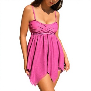 Maillot de bain 2 pièces rayé taille haute pour femme enceinte - Product Image 3