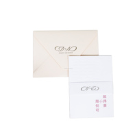 Nouveauté 2026 : Invitations DIY en papier coton rose pour artisanat, avec enveloppes personnalisées imprimées, papeterie de mariage