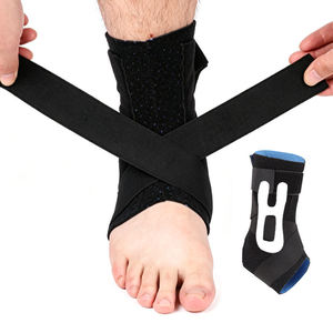 Attelle de cheville en néoprène détachable avec stabilisateur et attelle bionique – Protection professionnelle post-opératoire pour entorses et blessures - Product Image 1