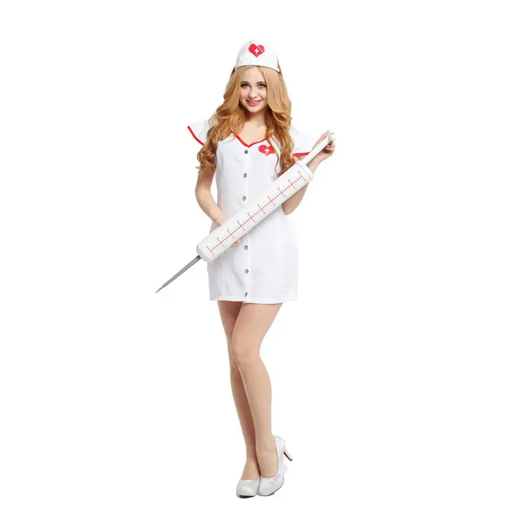 Оптовая продажа, высокое качество, косплей на Хэллоуин, сексуальное платье для медсестры, женские вечерние костюмы с персонажами, костюм для взрослых, косплей, костюм медсестры