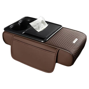 Support de console de voiture Xiantong 5-en-1 personnalisable en gros, modèle 819, 35*19*7, avec rehausseur, porte-gobelet et rangement pour téléphone portable - Product Image 1