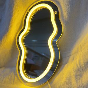Enseigne au néon en forme de fantôme Melt Heart <span class=keywords><strong>Neon</strong></span> Mirror Signs for Wall Decor, Bedroom, Teens Kids Girls Room, LED Pink Heart <span class=keywords><strong>Neon</strong></span> Lights f - Product Image 4