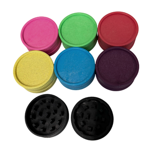 Broyeur à herbes en plastique biodégradable 55 mm 2 pièces avec logo personnalisé en fibre, vente en gros 2026, pour accessoires de fumée - Product Image 2