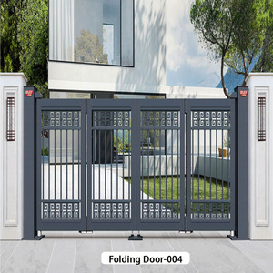 Stylish Modern Black Aluminum Garden Fence Gate Practical Horizontalslats Metal Design for Courtyards Hotels Hospitals - Product Image 1