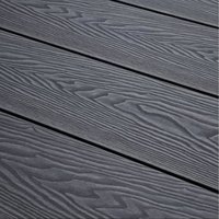Dalles de terrasse en WPC teck modernes, résistantes à l'humidité, à clipser, pour patio extérieur, bricolage, revêtement de terrasse gaufré