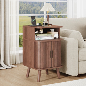 Vietnam Modern Bedroom Wood Nightstand with 2 <b>Drawers</b> Durable OEM High Quality for Living Room - Product Image 6