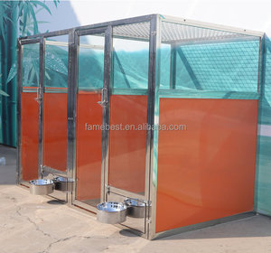 Yeni profesyonel kapalı ve açık yürüyüş paslanmaz çelik köpek kulübesi çalışır - Product Image 6