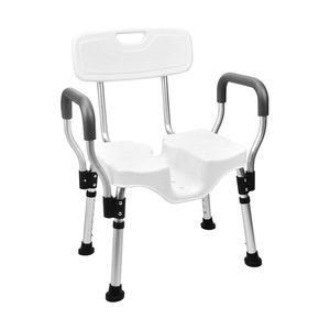 Nursing <b>Bath</b> Chair Aluminum Alloy 6-Level Height Adjustment Shower <b>Seat</b> For Elderly Bathroom Safety Equipment - Product Image 4