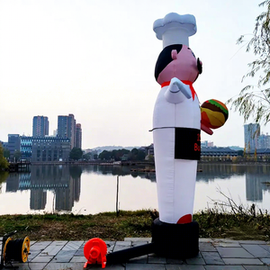 Ballons géants gonflables gonflables, bonhomme de neige, <span class=keywords><strong>chef</strong></span> de cuisine, père noël, tube d'air, ballons danseurs. - Product Image 4