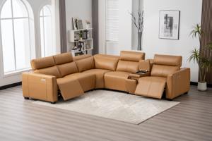 Современный Электрический откидной диван с беспроводной зарядкой и подсветкой для чтения, кожаная мебель для хранения, предназначенная для гостиной - Product Image 2