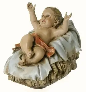 赤ちゃんイエス置物キリストチャイルドクリスマスフィギュア神の幼児、樹脂